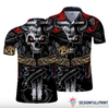 Skull Gift Satan Skull And The Golden Snake Polo Shirt NHD