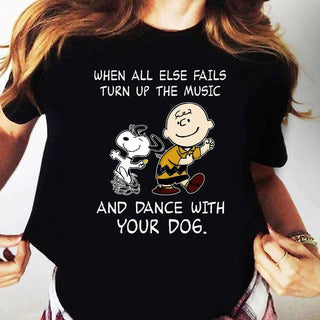 Cartoon Gifts For Cartoon Lovers SnoopY Gifts SnoopY Cotton T-shirt