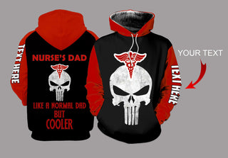Gifts For Nurses Gift For Dad Nurses Dad Personalized US Unisex Size Hoodie