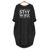 Black Pride Stay Woke Black History Month Dress for Women Africa Pride Batwing Pocket Dress Black And Proud 365