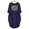 Black Pride Stay Woke Black History Month Dress for Women Africa Pride Batwing Pocket Dress Black And Proud 365