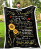 Personalized Step Daughter Quilt And Sherpa Blanket