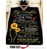 Personalized Step Daughter Quilt And Sherpa Blanket