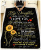 Personalized Step Daughter Quilt And Sherpa Blanket