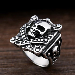 Vintage Classic Pirate Skull Stainless Steel Ring