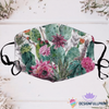 Pink Cactus Flower Face Mask NH Cloth Mask