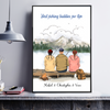 Fishing Gifts Fishing Family Ready to Hang Canvas