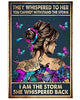 Gift For Butterfly Lover Blue And Purple Butterflies Strong Savage Girl Home Deco Poster PA