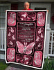Gift For Butterfly Lover Gift For Mom Pink To My Daughter Love You Daughter Mom Butterfly Blanket HG