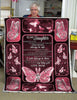 Gift For Butterfly Lover Gift For Mom Pink To My Daughter Love You Daughter Mom Butterfly Blanket HG