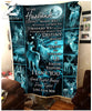 Fleece Blanket Custom Blanket DEER Wedding Anniversary To my Husband Destiny