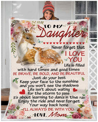 Blanket Deer To my daughter Be beautiful