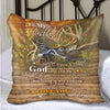 Deer Couple Wife To Husband Canvas Pillow HG