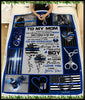 Gifts for Police Officers Gift For Mom Police To My Mom Sunflower Sherpa Blanket HG