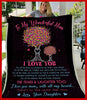 Gift For Mom Personalized Daughter To Mom Deer Mom Love Daughter Mom Angle Blanket HG mother daughter quotes