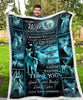 Fleece Blanket Custom Blanket DEER Wedding Anniversary To my Wife Destiny