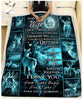 Fleece Blanket Custom Blanket DEER Wedding Anniversary To my Wife Destiny