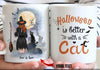 Personalized Halloween Better With A Cat Ceramic Mug Gifts For Cat Lovers