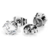 Black Round Cubic Zirconia Earrings - designfullprint