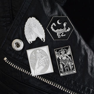 Gothic Punk Skull Pin & Brooches Sets