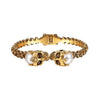 Skull Rhinestone Pearl Bracelet - designfullprint