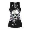 3D Printed Skull Black Tanks