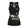 3D Printed Skull Black Tanks