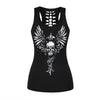 3D Printed Skull Black Tanks