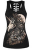 3D Printed Skull Black Tanks
