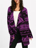 Skull Knitting Tunic Cardigans - designfullprint