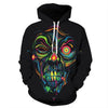 Black Tattoo 3D Skull Hoodies - designfullprint