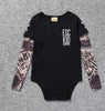 Infant Long Sleeve Cotton Tattoo Jumpsuit - designfullprint
