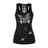 3D Printed Skull Black Tanks