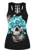 3D Printed Skull Black Tanks