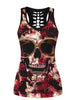 3D Printed Skull Black Tanks