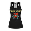 3D Printed Skull Black Tanks