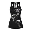 3D Printed Skull Black Tanks