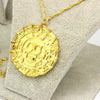 Aztec Skeleton Skull Head Necklace