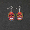 Sugary-Sweet Whimsical Skull Earrings