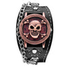 Skull Leather Military Watch - designfullprint