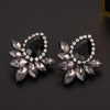 Sweet Metal with Gems Ear Stud Earrings - designfullprint