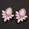 Sweet Metal with Gems Ear Stud Earrings - designfullprint