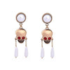 Skull Pearl Earrings - designfullprint