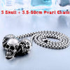 Stainless Steel Punk Skull Biker Necklace
