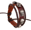 Punk Fashion 3 Layers Skull Bracelet