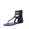 Skull Rome Buckle Women Flats - designfullprint