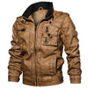 Men Vintage Motorcycle Leather Jacket