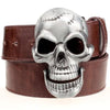 Big skull metal buckle skull Belt