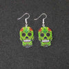 Sugary-Sweet Whimsical Skull Earrings
