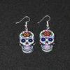 Sugary-Sweet Whimsical Skull Earrings